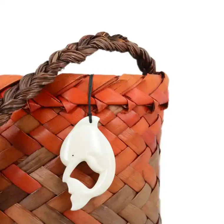 Large dolphin bone carving