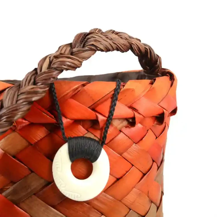 Disk bone carving pendants