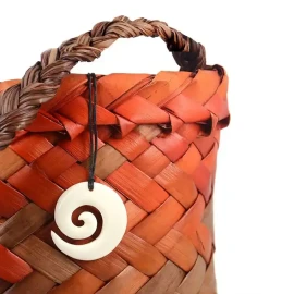 Small koru bone carving
