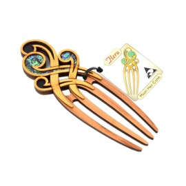 Heru Māori hair comb, 4 pin