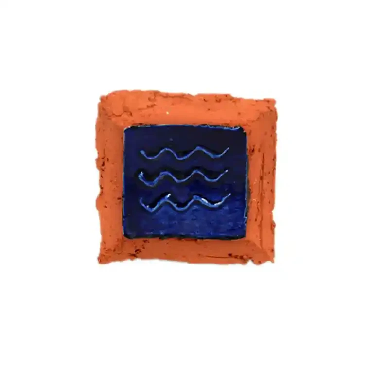 Waves ceramic wall hanger