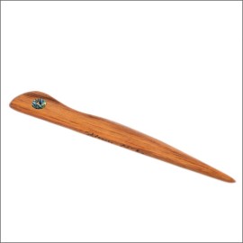 Rimu letter opener with paua piece