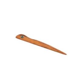 Rimu letter opener with paua piece