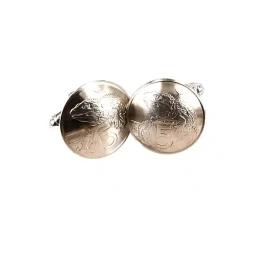 Coin cufflinks: Five cent