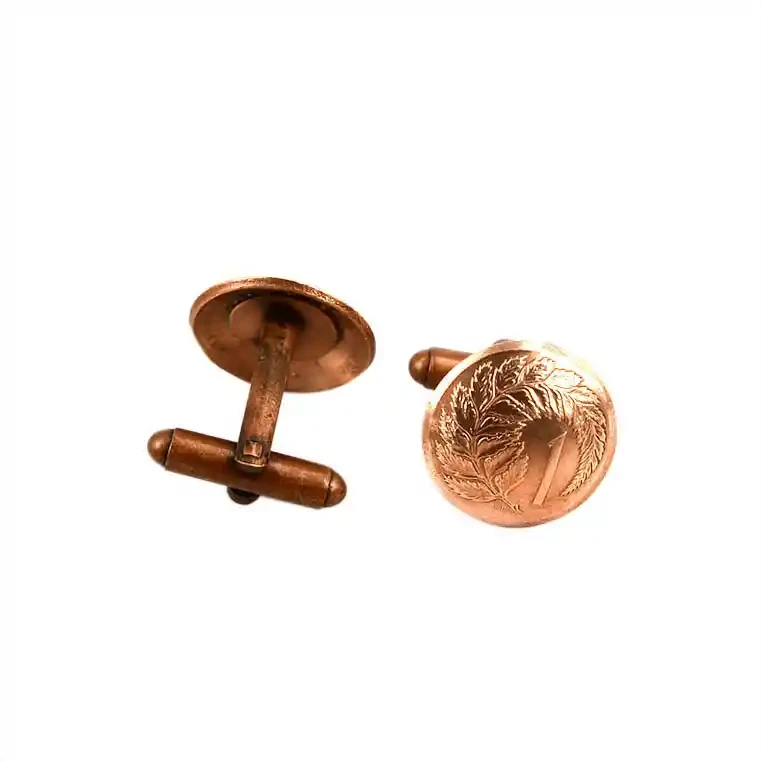 Coin cufflinks: One cent