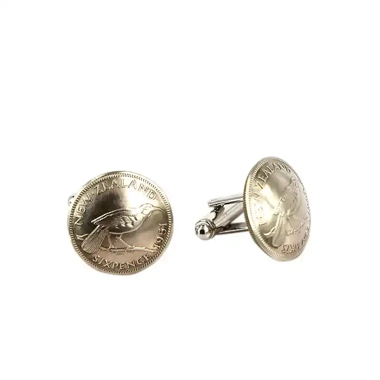 Sixpence coin cufflinks