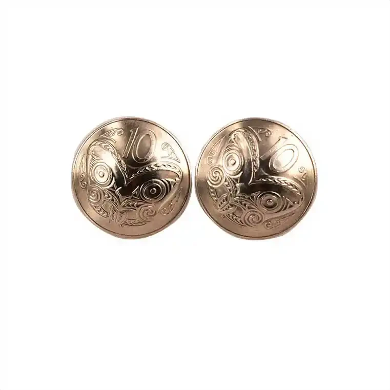 Coin cufflinks: Ten cent