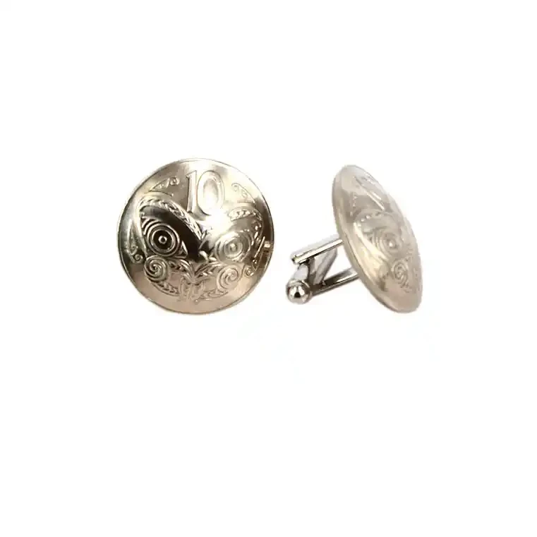 Coin cufflinks: Ten cent