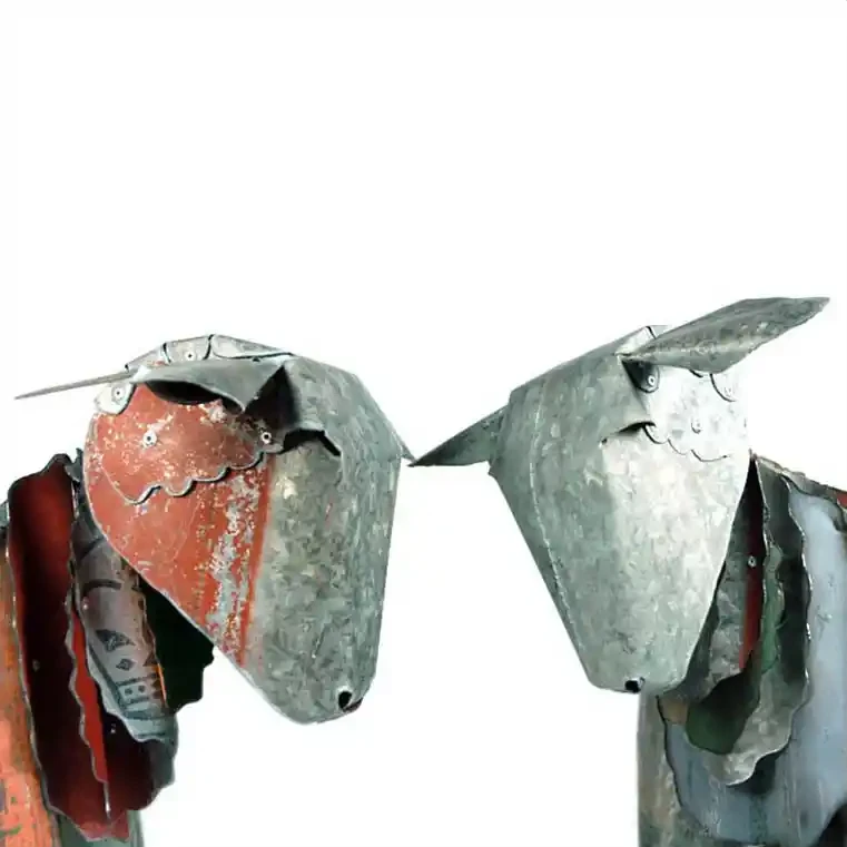 Corrugated iron lamb