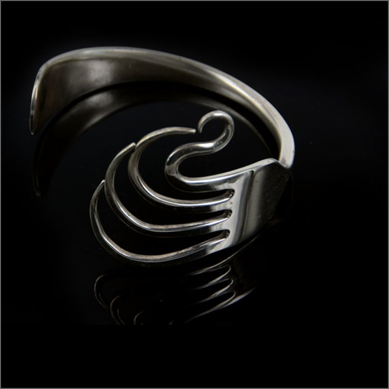 Fork bracelet. A fork as wearable art