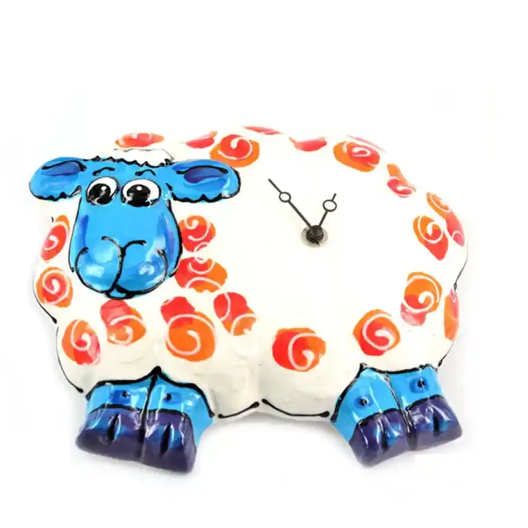 Ceramic sheep clocks