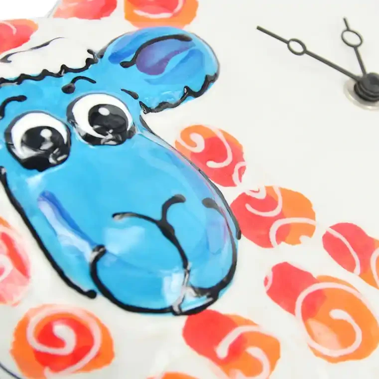 Ceramic sheep clocks