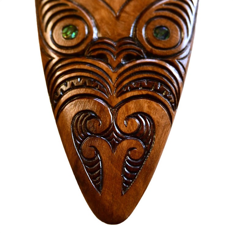 Large Māori wooden paddle