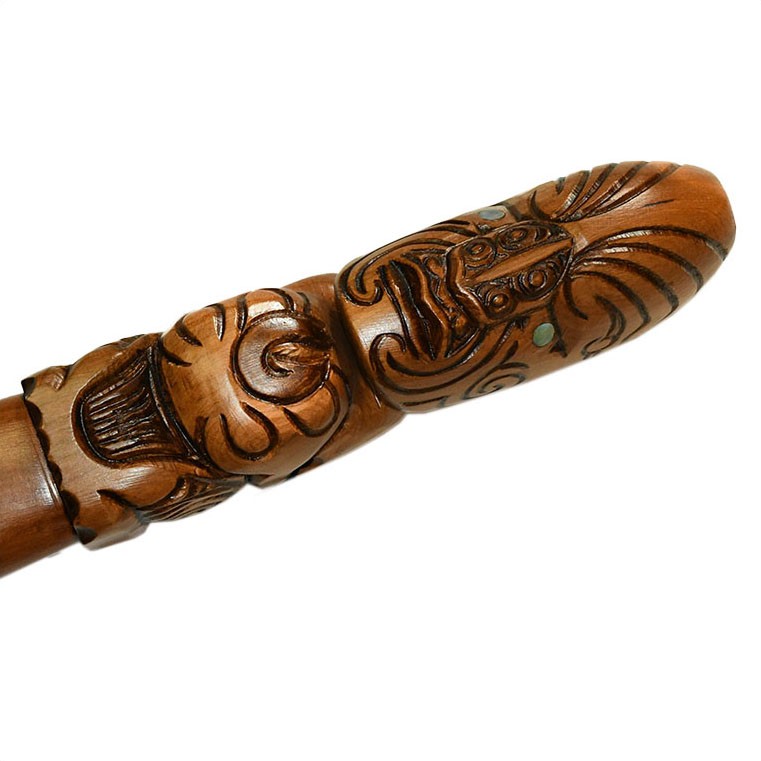 Large Māori wooden paddle