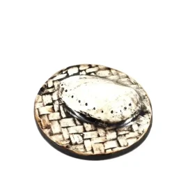 Round ceramic paua decoration