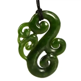 Contemporary greenstone manaia pendant