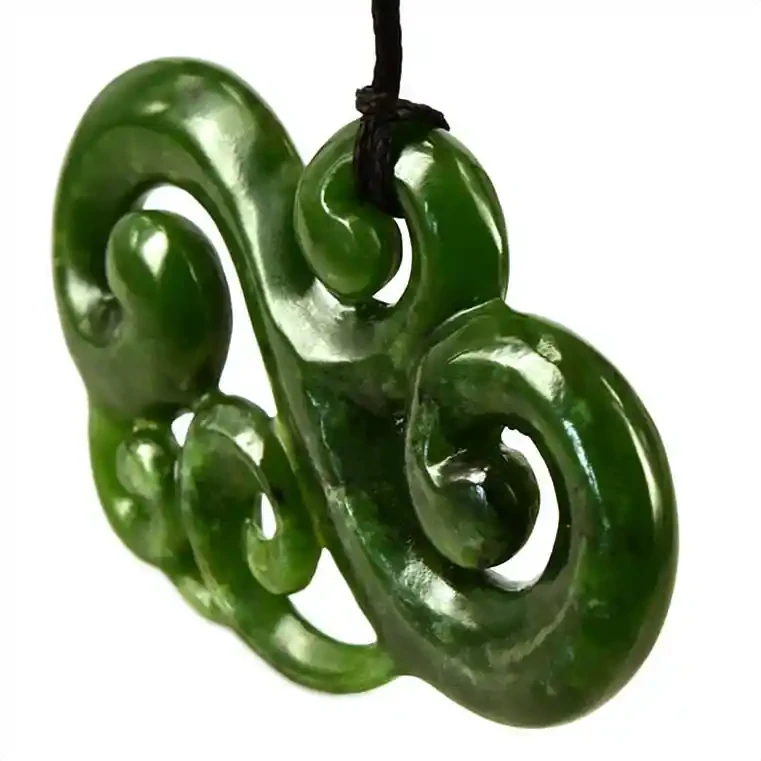 Contemporary greenstone manaia pendant