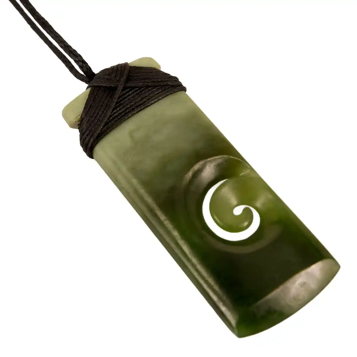 Greenstone toki with single koru