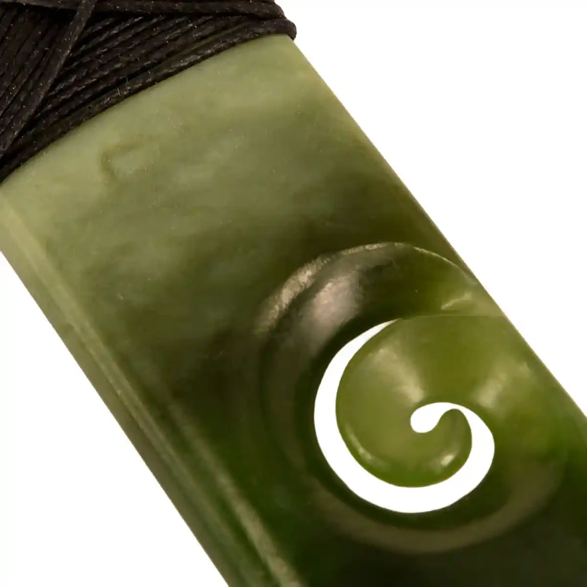 Greenstone toki with single koru
