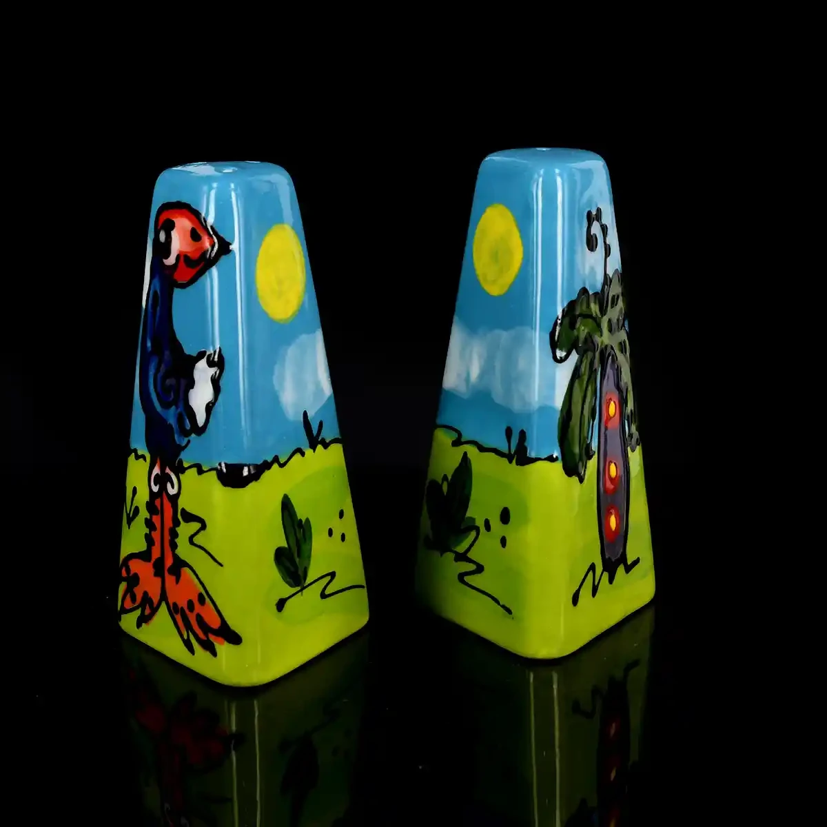 Ceramic salt and pepper shakers