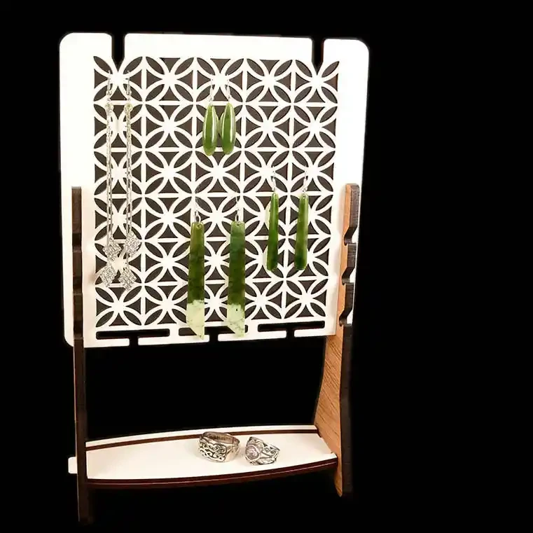 Jewellery stand with frangipani design