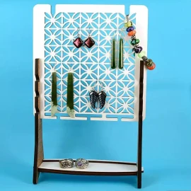 Jewellery stand with frangipani design