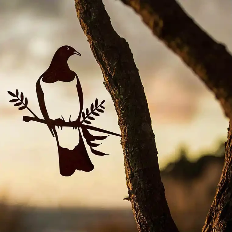 Metalbird kereru silhouette