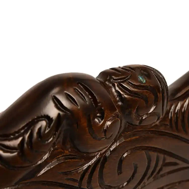 Carved wooden wahaika club