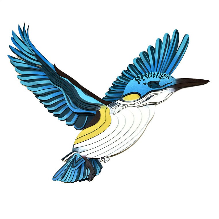 Kōtare kingfisher wall art
