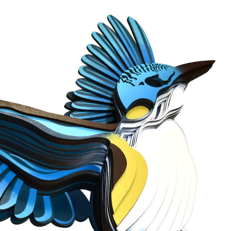 Kōtare kingfisher wall art