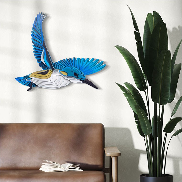 Kōtare kingfisher wall art