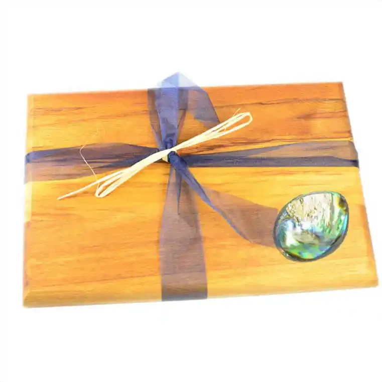 Cheese board and pāua dish
