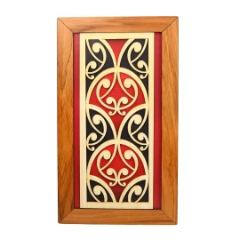 Contemporary Māori wall art fishscale
