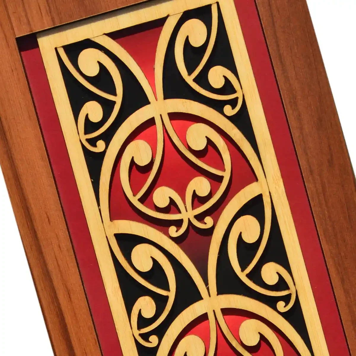 Contemporary Māori wall art fishscale