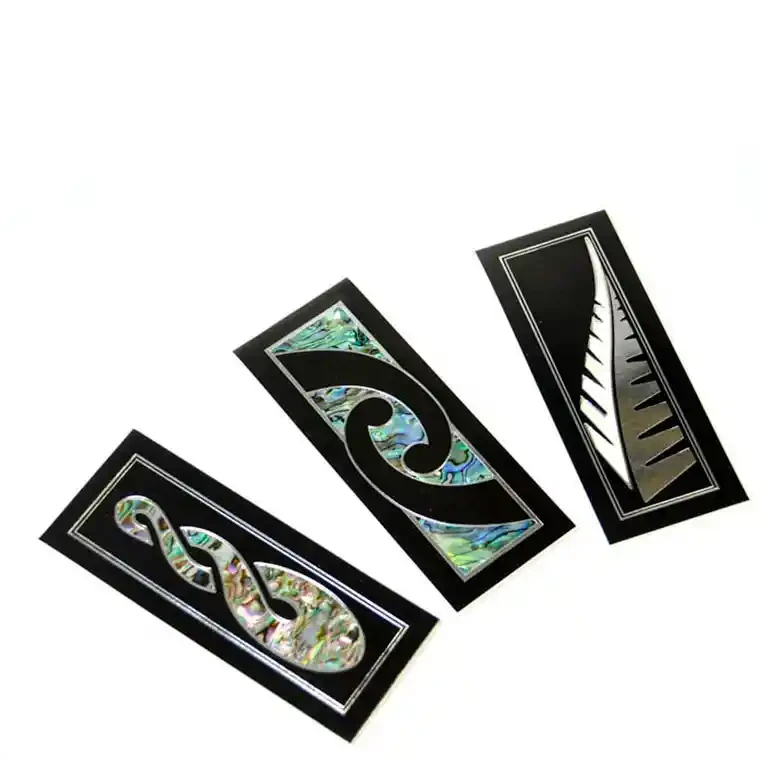 Paua bookmarks, pearl shell bookmarks