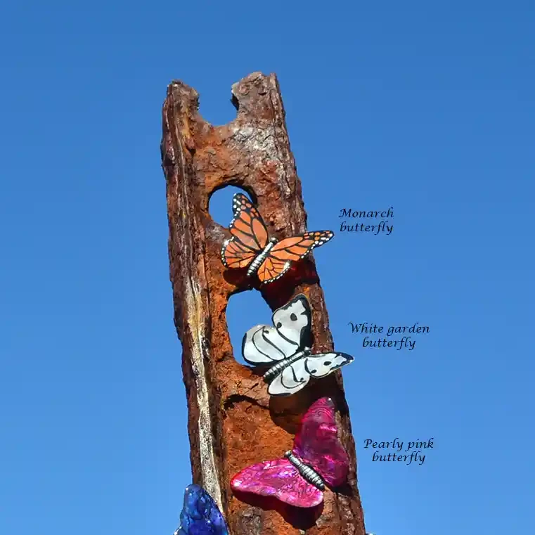 Paua shell butterflies