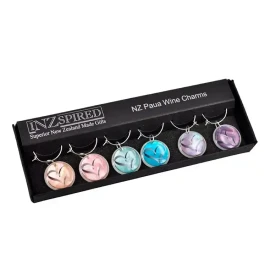 Paua wine charms