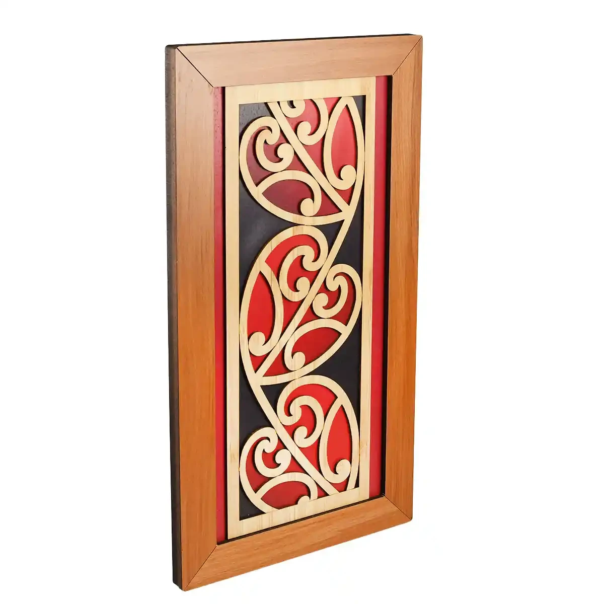 Contemporary Māori wall art heart