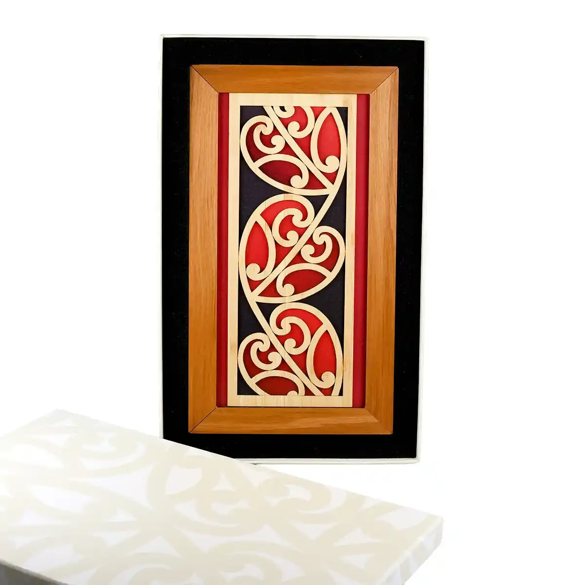 Contemporary Māori wall art heart
