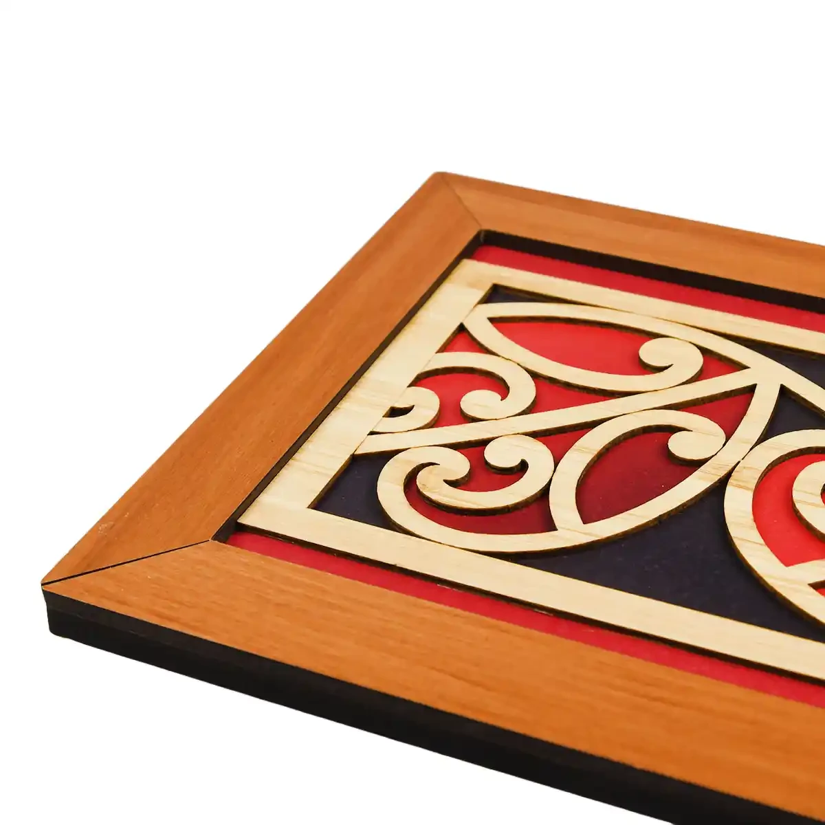 Contemporary Māori wall art heart