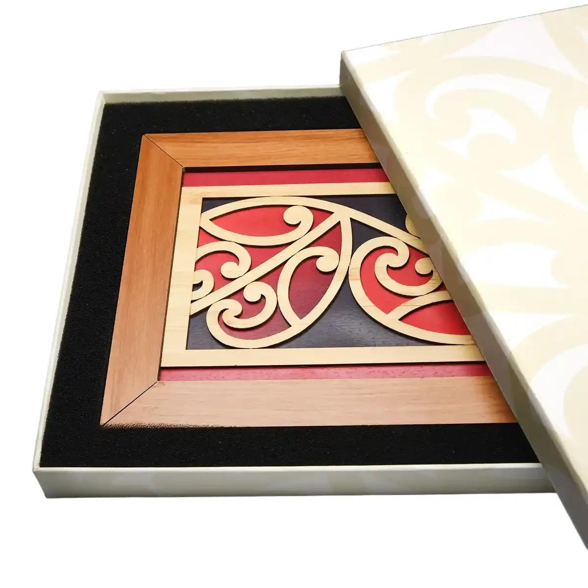 Contemporary Māori wall art heart