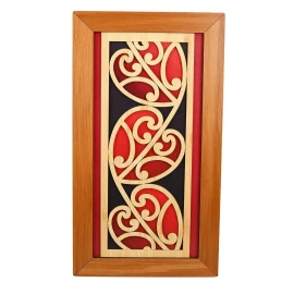 Contemporary Māori wall art heart
