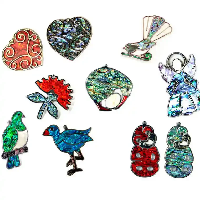 NZ paua Xmas decorations