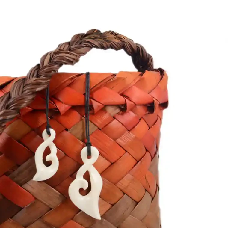 Koru twist bone carving