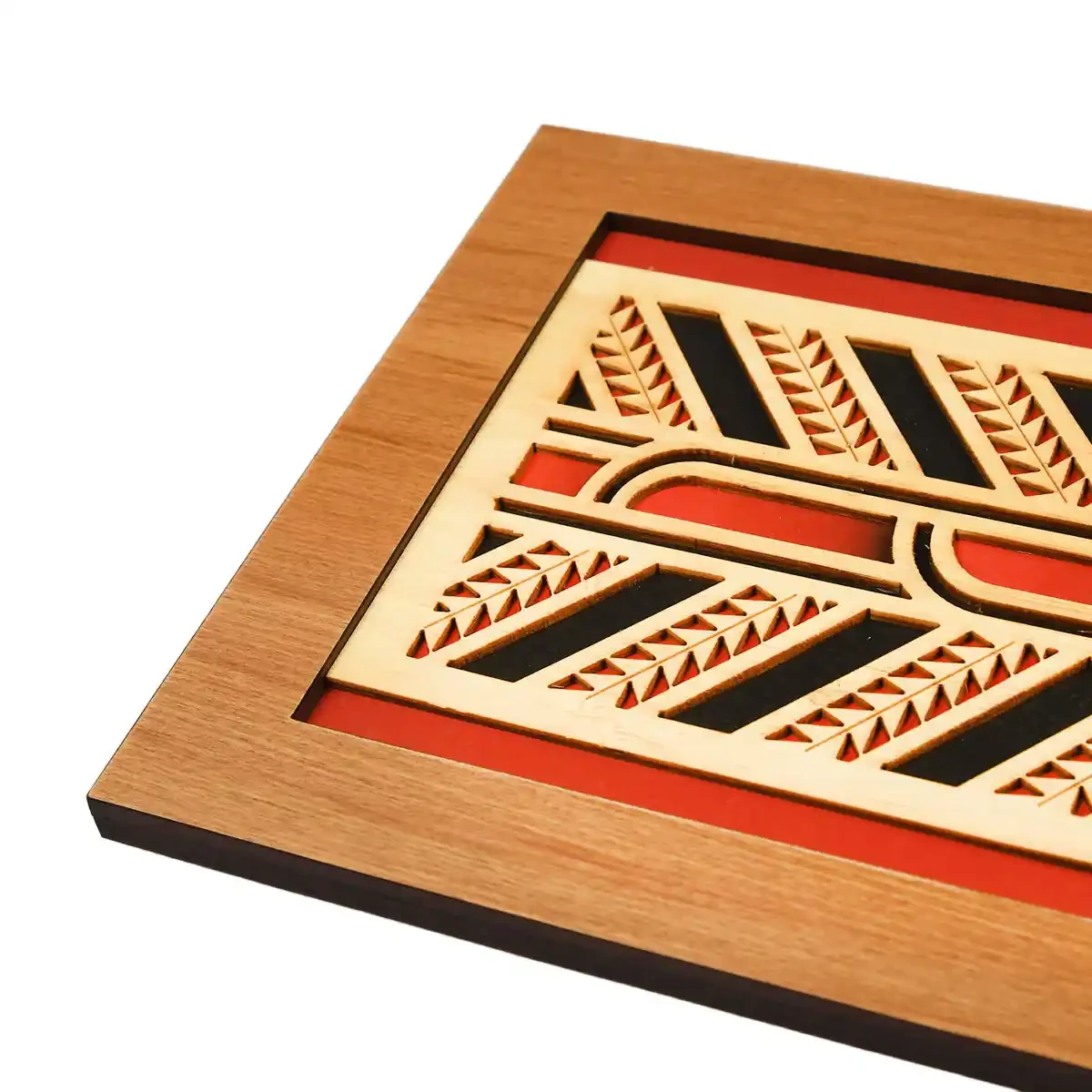 Contemporary Māori wall art rafter