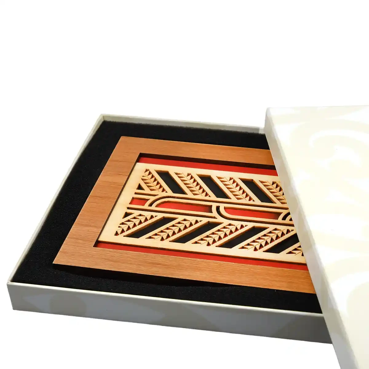Contemporary Māori wall art rafter