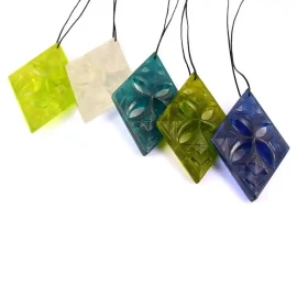 NZ resin tapa pendants