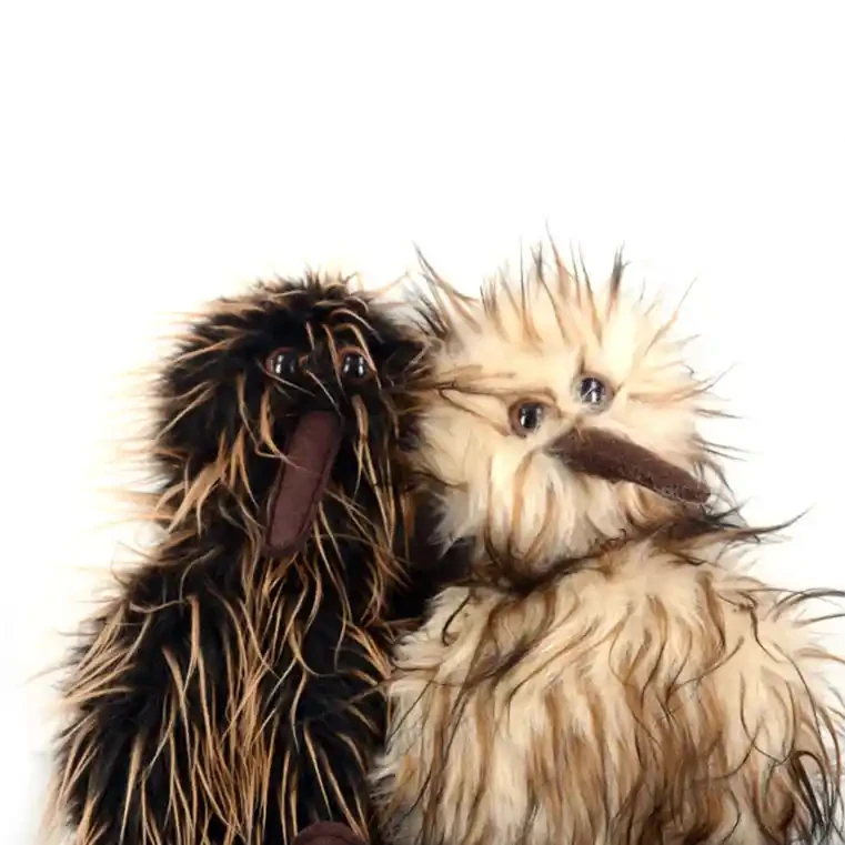Kiwi hand puppets