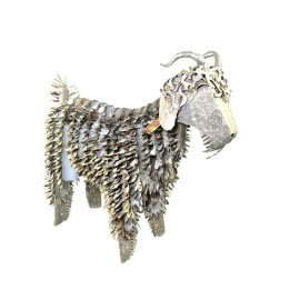 Corrugated iron angora goats