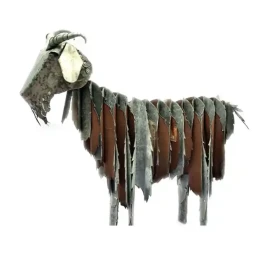 Corrugated iron goats